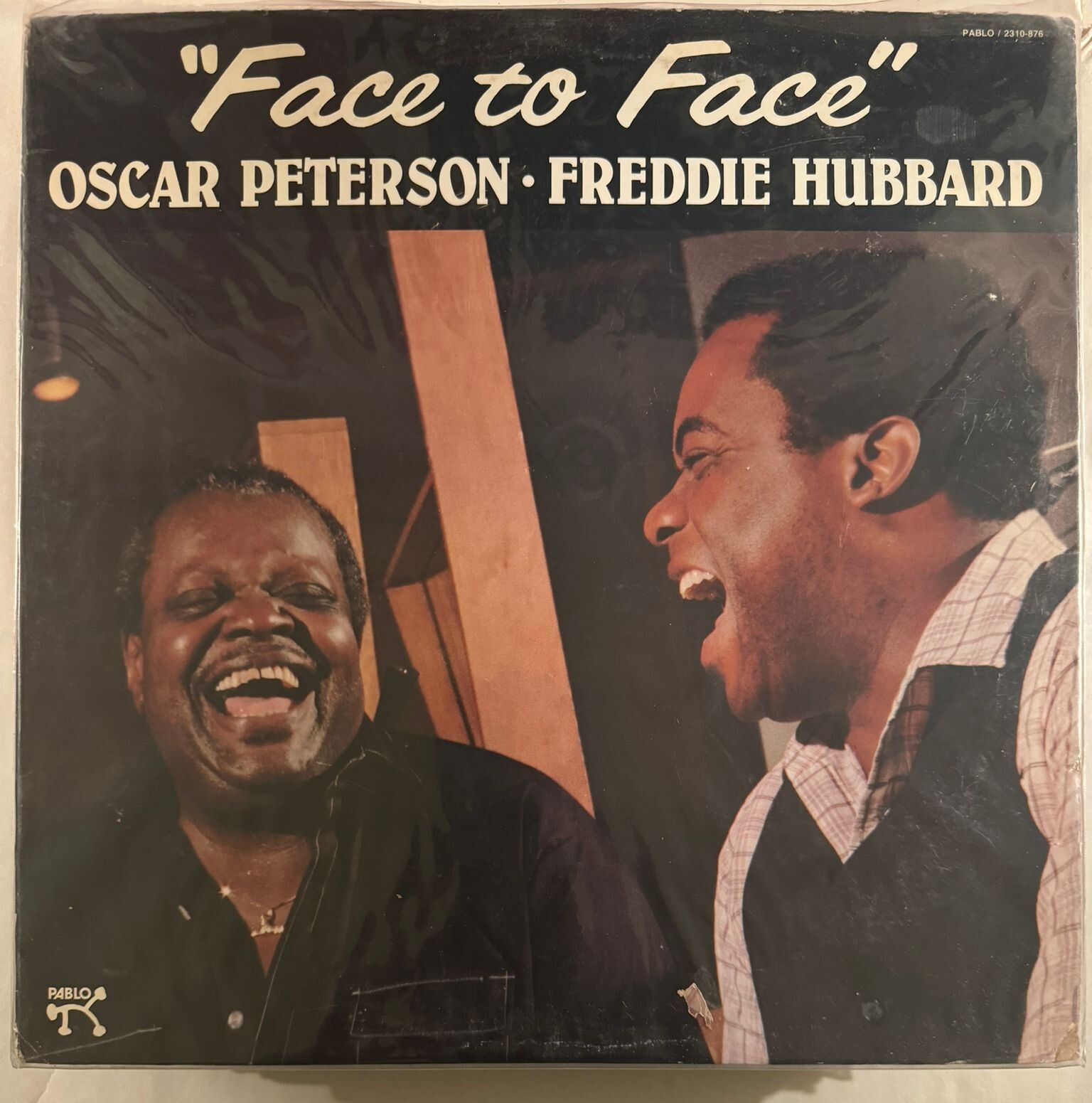 FREDDIE HUBBARD & OSCAR PETERSON – FACE TO FACE - VINYL LP PABLO 2310-876 VG -A3