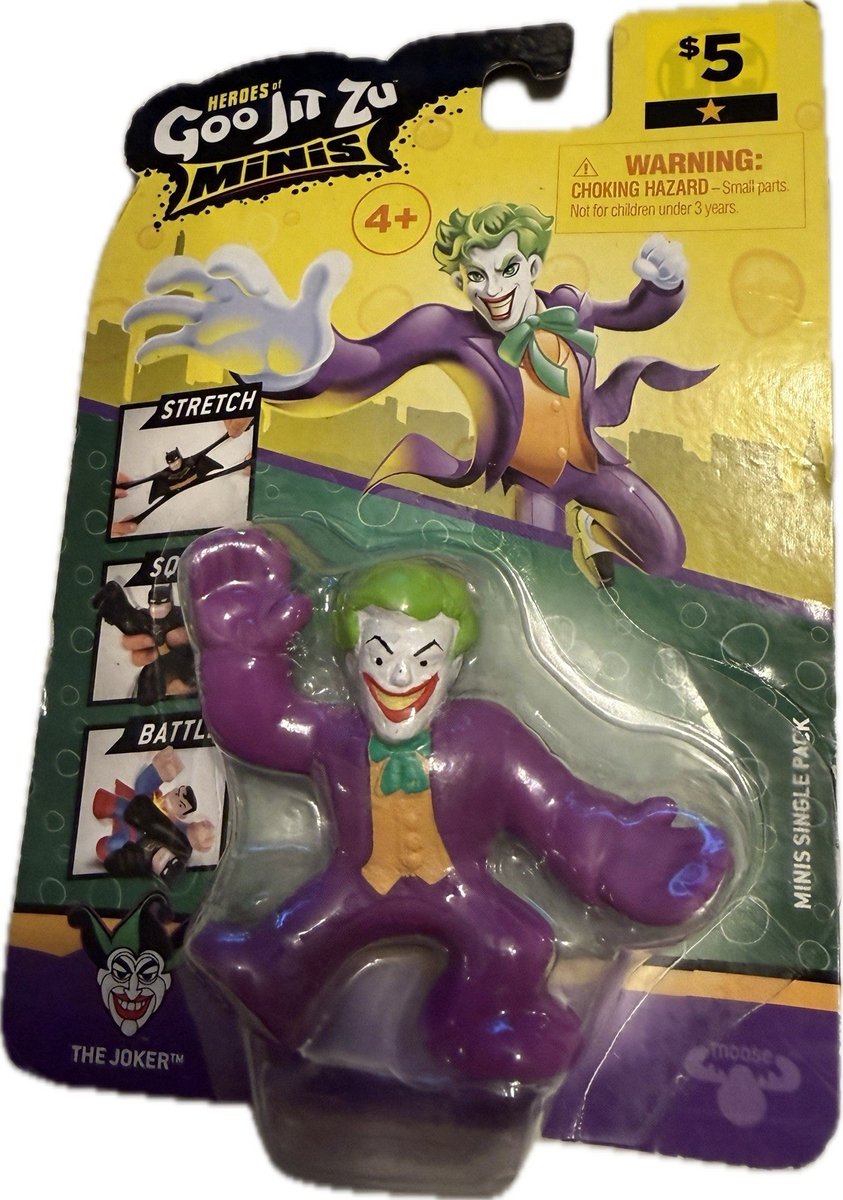 Heroes of Goo Jit Zu Minis The Joker (Purple Tuxedo) Action Figure