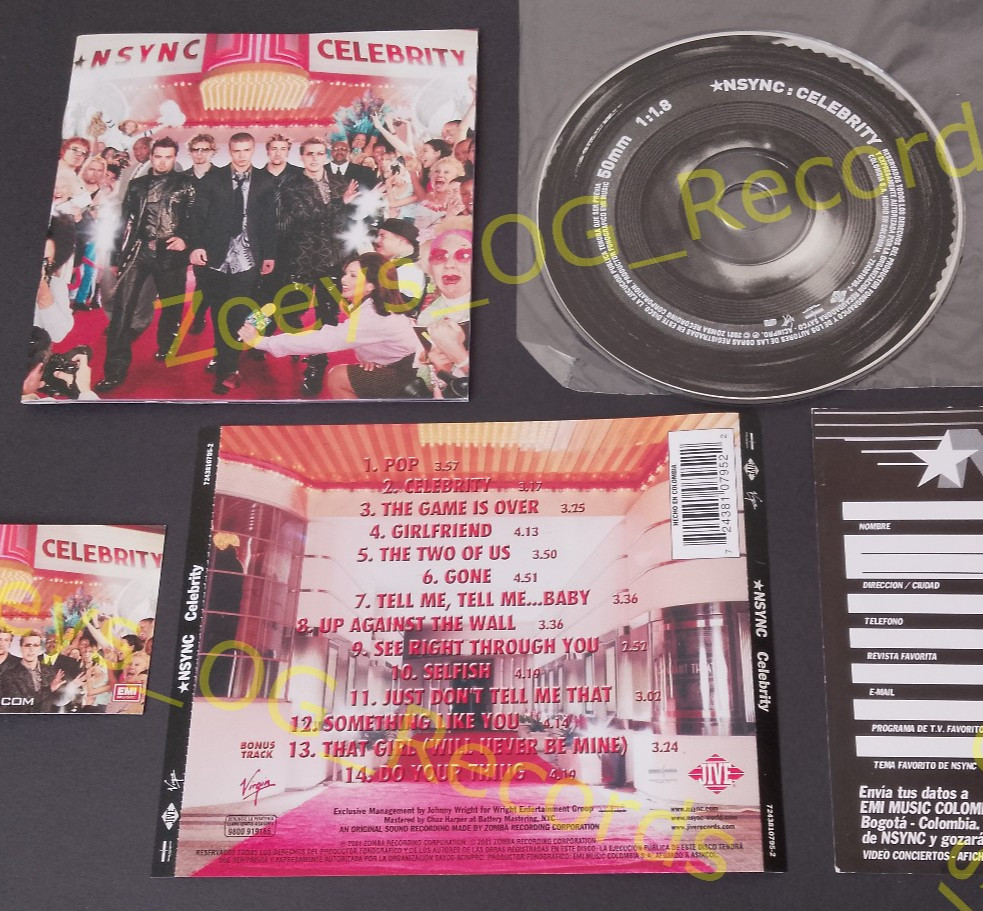(Import CD) NSYNC - Celebrity 2001 - South America Press Rare Justin Timberlake