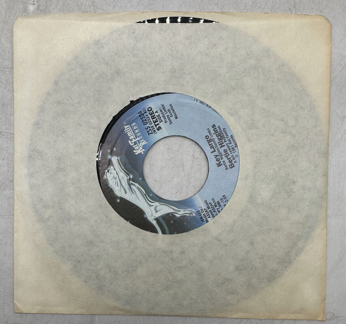 Bertie Higgins Key Largo / White Line Fever Kat Family Records WS9 02524 NM