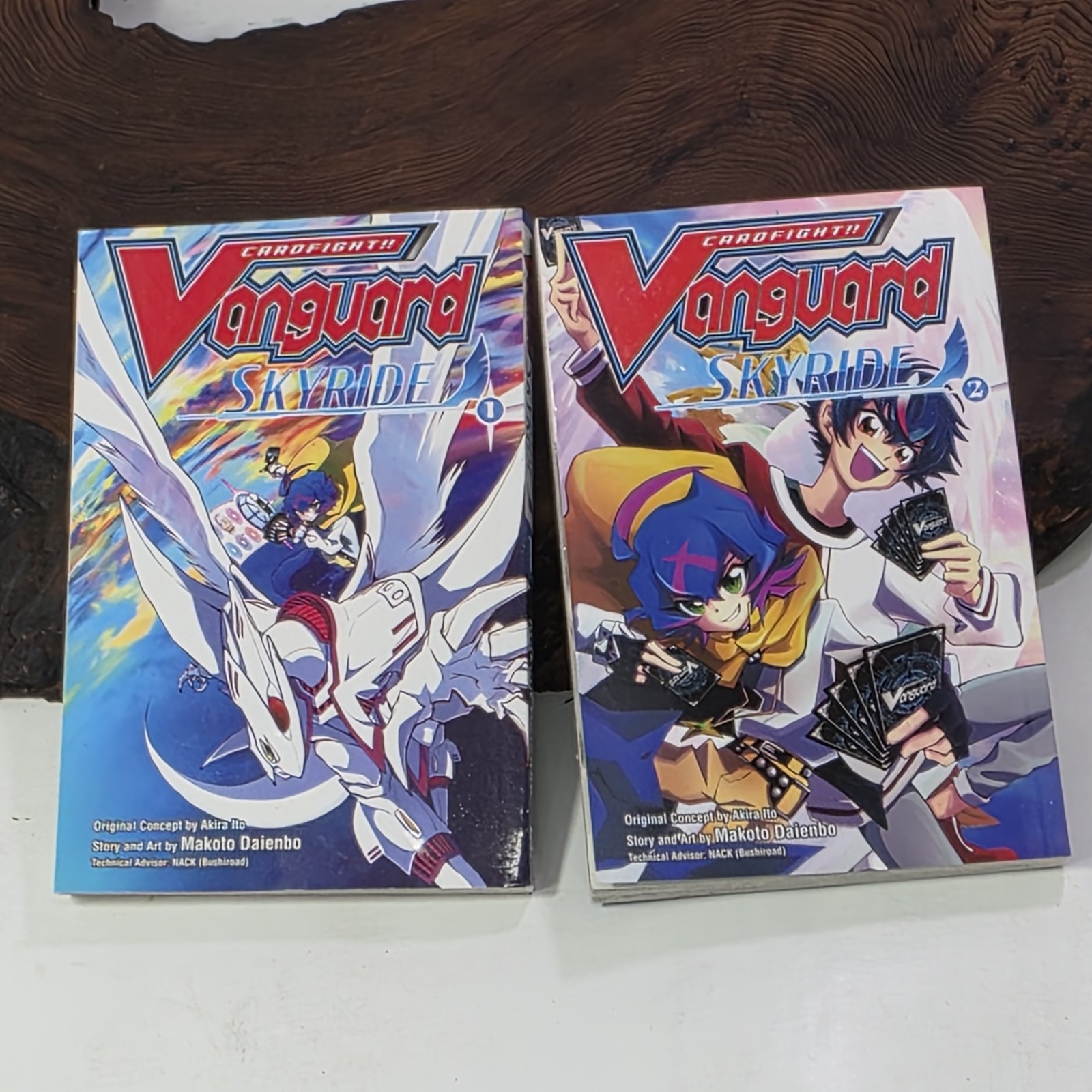 Cardfight Vanguard Skyride Vol 1 2 Manga Inglese Makoto Daienbo 2025 Lotto Set