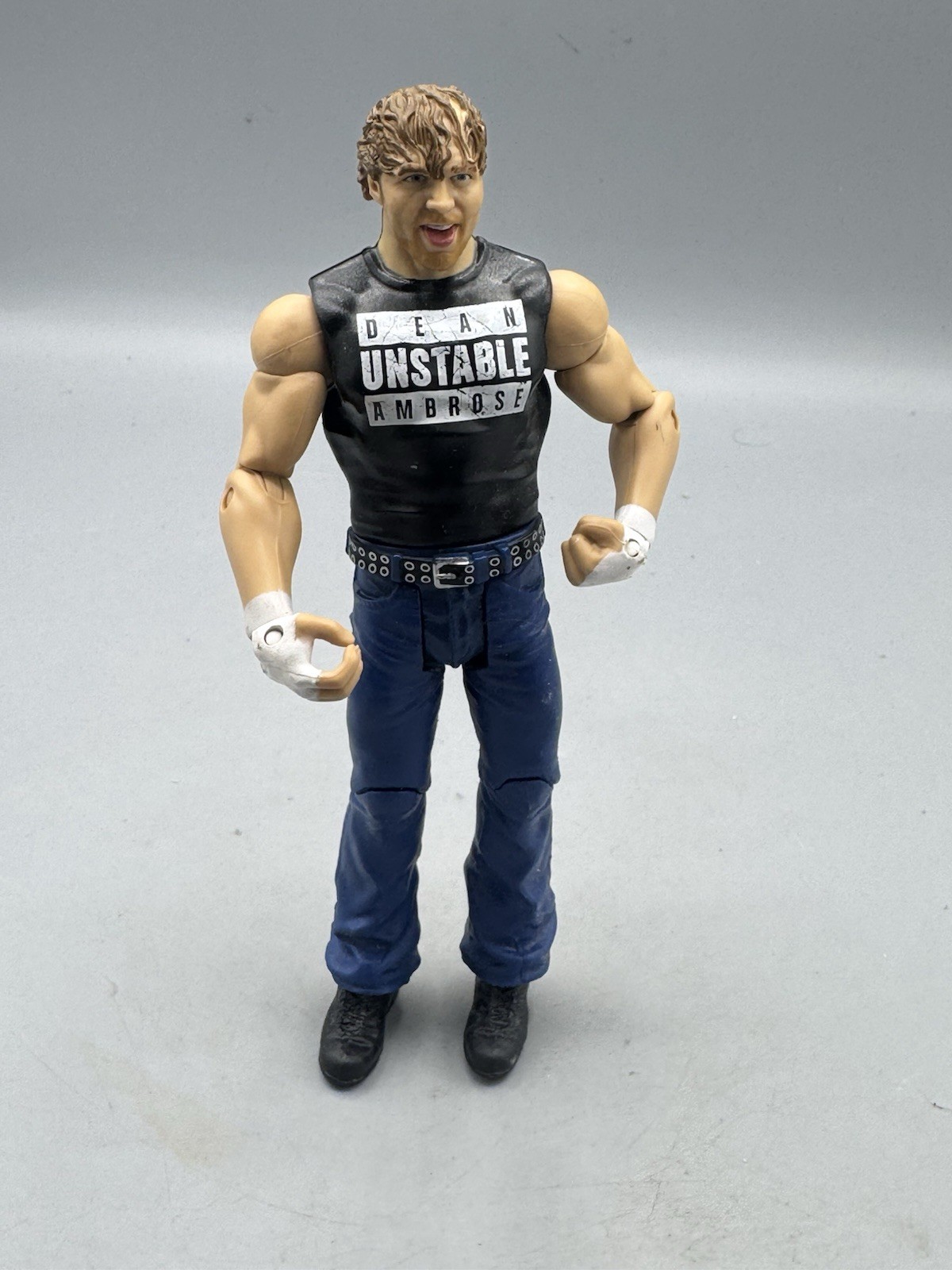 Modellino WWE WWF Dean Ambrose Mattel Battle Pack Then Now Forever