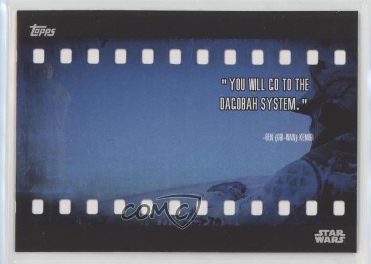 2016 Topps Star Wars Card Trader carte fisiche citazioni film #FQ-19 02v3