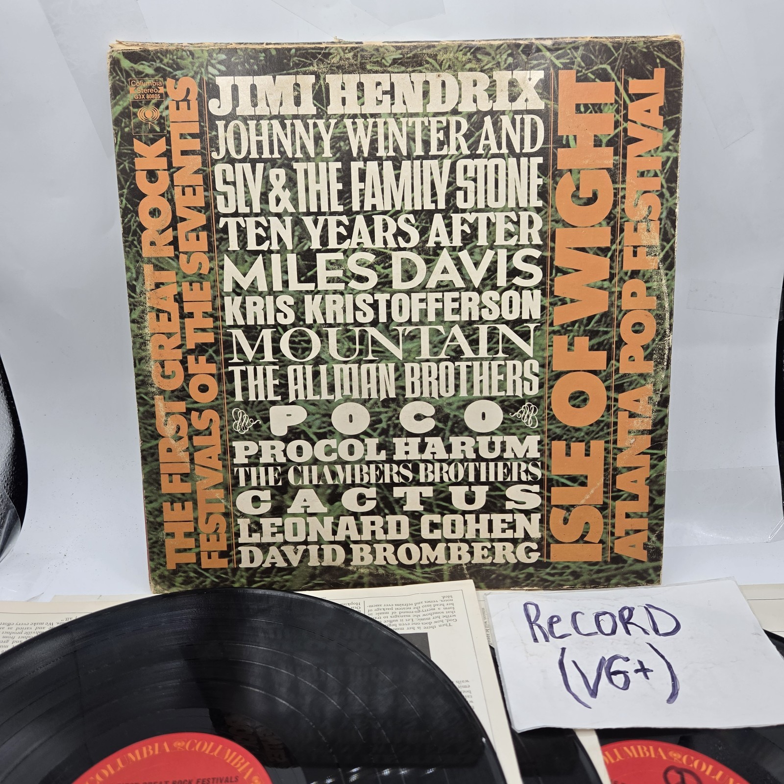 The First Great Rock Festival Of The Seventies Isle Of Wight Vinyl 3LP Set VG+