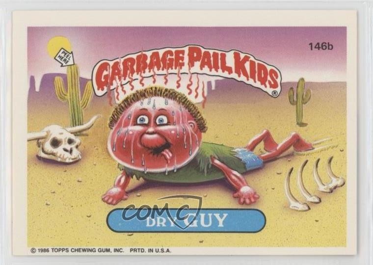 Topps Garbage Pail Kids 1986 serie 4 ragazzo secco #146b 1q9