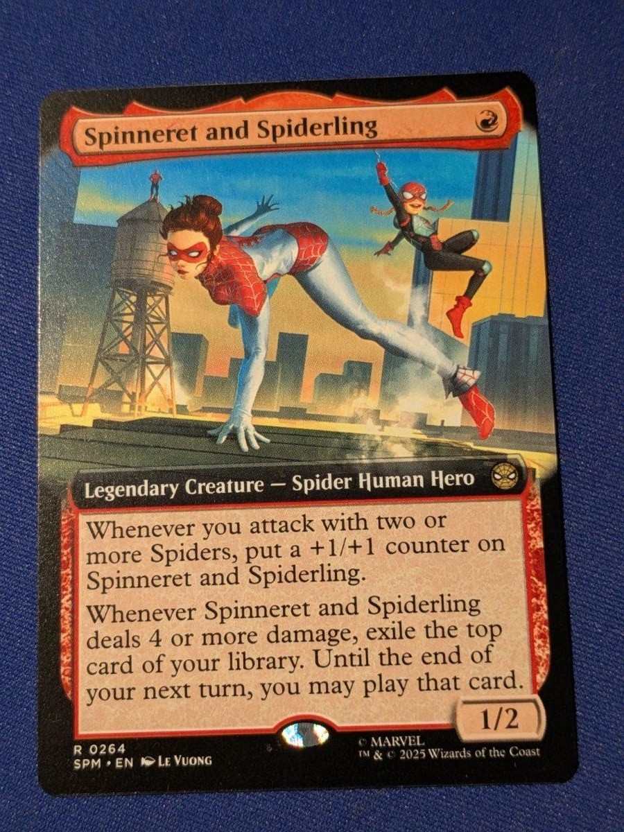 Spinneret and Spiderling (Extended Art) Marvel's Spider-Man #264 quasi nuovo MTG