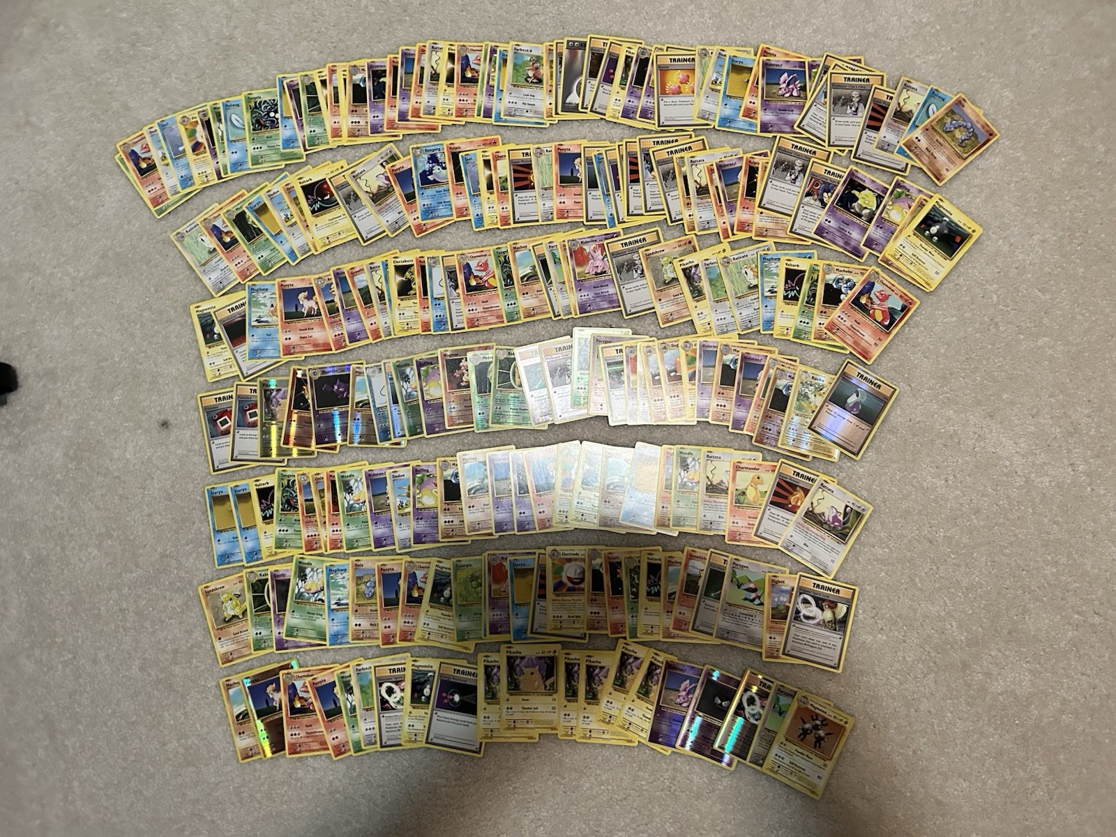 About 200 Cards Of Pokemon Evolutions Bulk Mixed Conditions