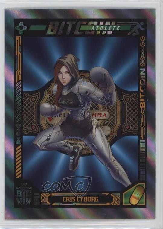 Carte collezionabili Bitcoin 2024: Warriors vs Villains Silver /669 Cris Cyborg 11vc