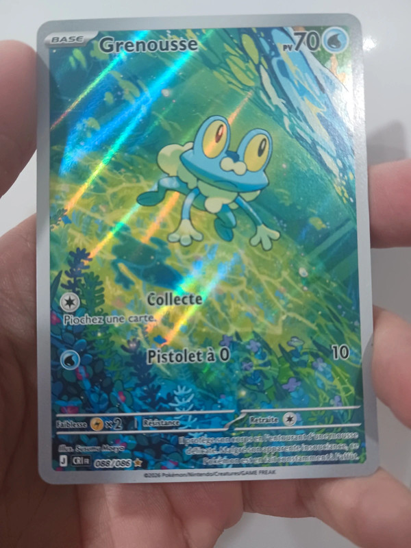 Carte pokemon Grenousse