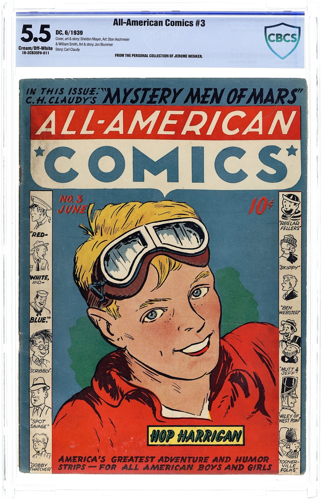 All-American Comics #3 CBCS 5.5 1939 18-3CB35F9-011
