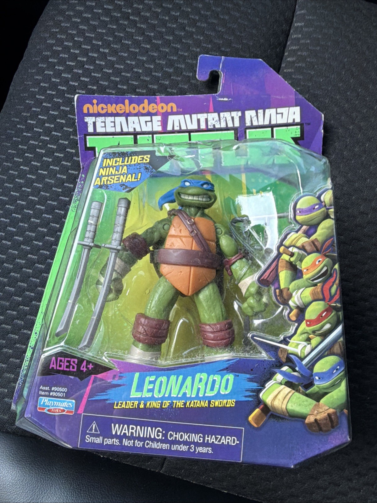 Playmates Toys TMNT Leonardo Turtle Modellino con Spada, Con Scatola, Verde