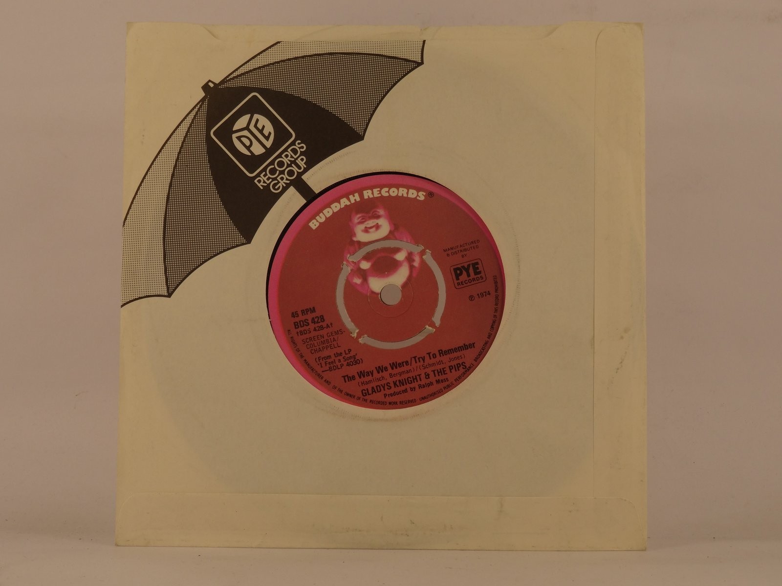 GLADYS KNIGHT AND THE PIPS THE WAY WE WERE/ TRY TO REMEMBER (96) 3 Track 7" Sing