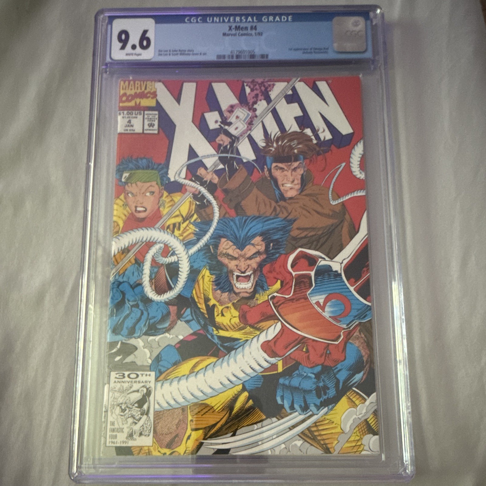 Marvel Comics X-Men #4 1991 Wolverine Gambit CGC 9.6 Graded Comic Book