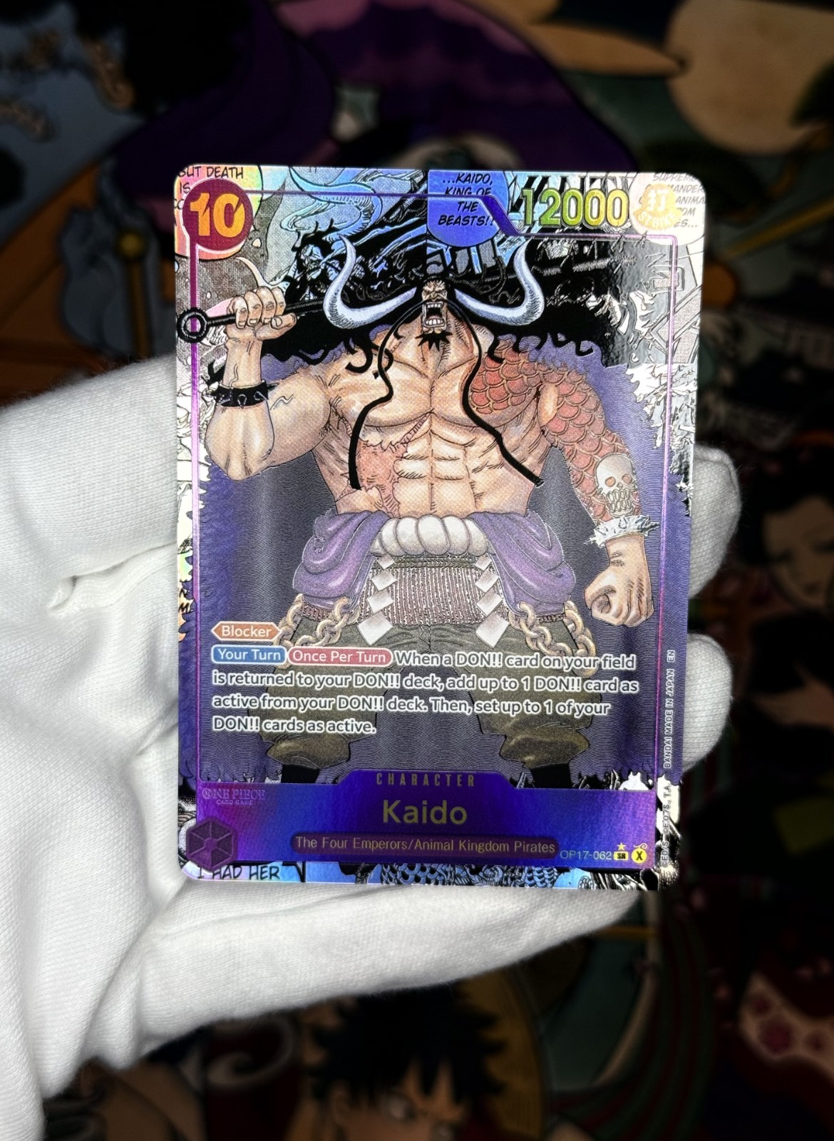 Kaido (062) (Manga) OP17-062 I guerrieri più forti del mondo Foil quasi nuovo