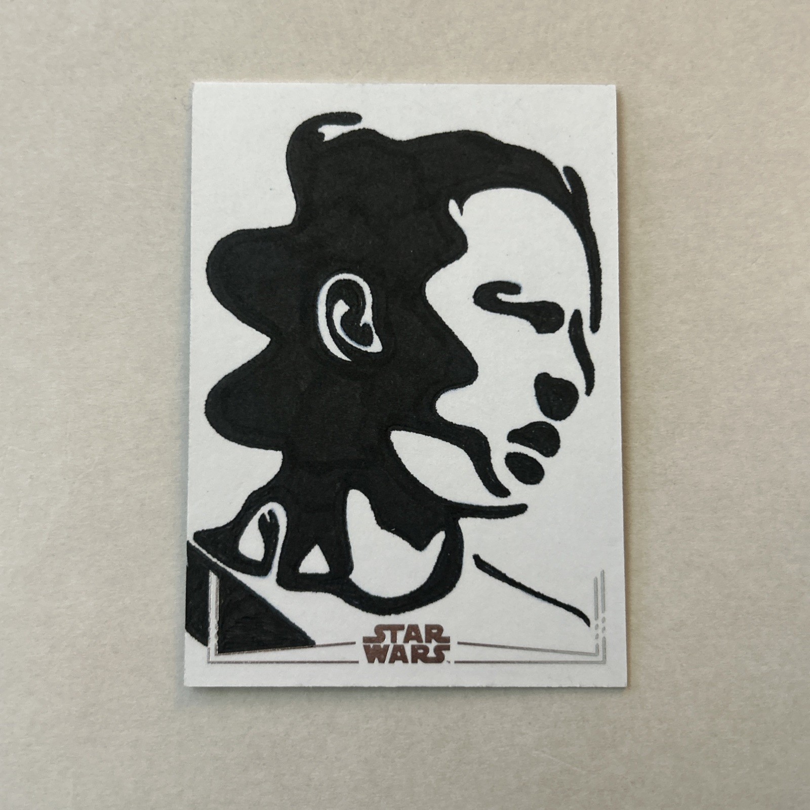 2025 Topps Star Wars Galaxy Rey schizzo di Chenduz - 1/1