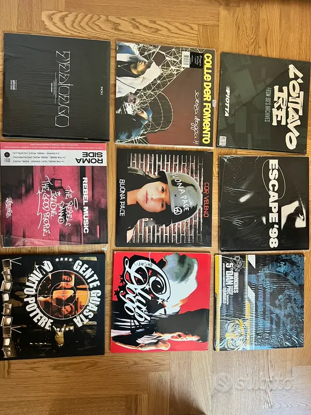 Vinili rap hip hop, italiano e americano
