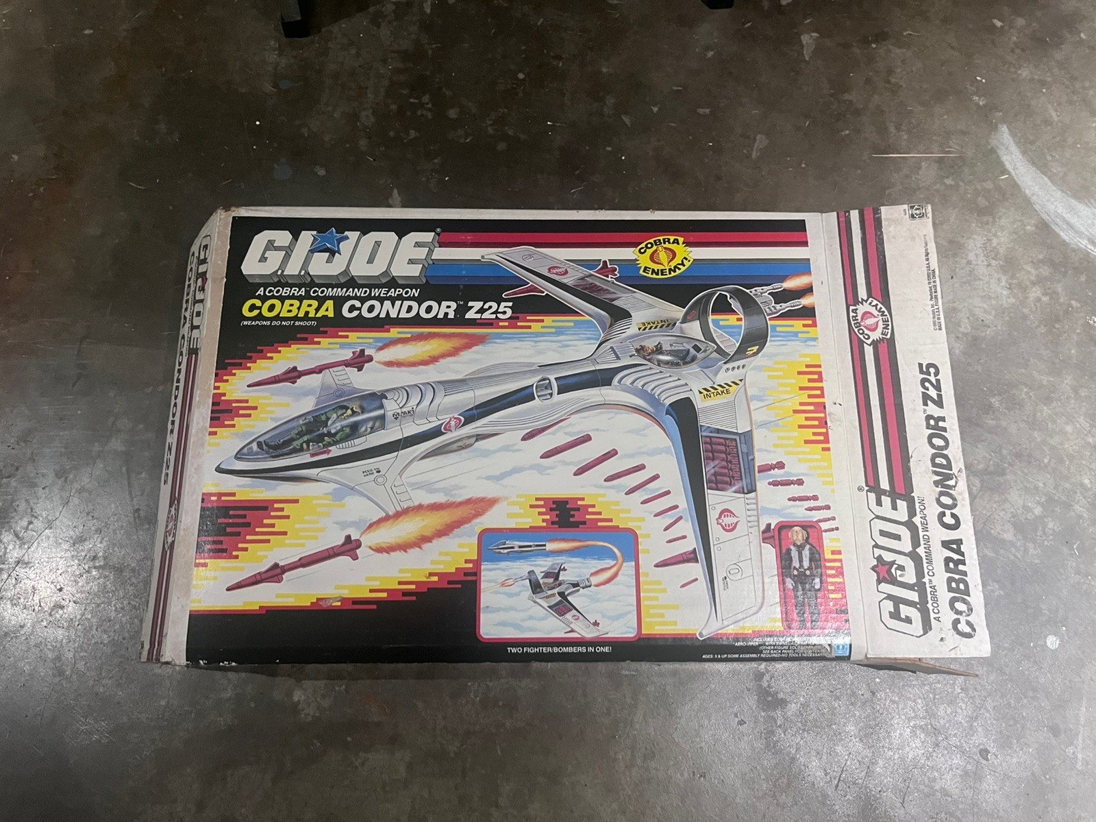 GI JOE Cobra Condor Z25 1989 solo scatola | Vintage 
