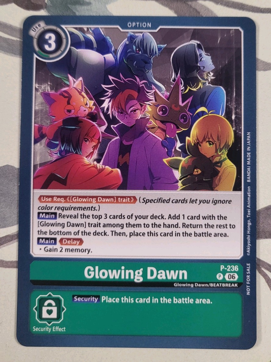 Glowing Dawn (Torneo del Negozio 2026 Vol. Confezione 2 Partecipazioni) - Digimon TCG CCG
