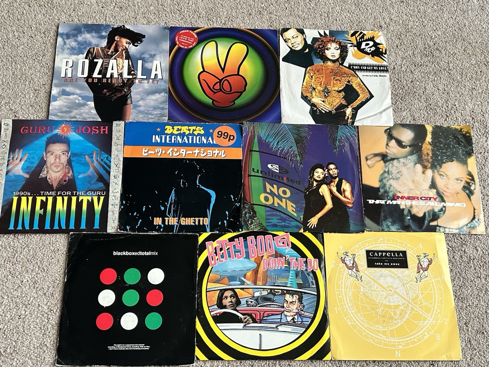 1990’s Dance Music 7 Singles x 10 Bundle Various Artists Job Lot 90’s Lot