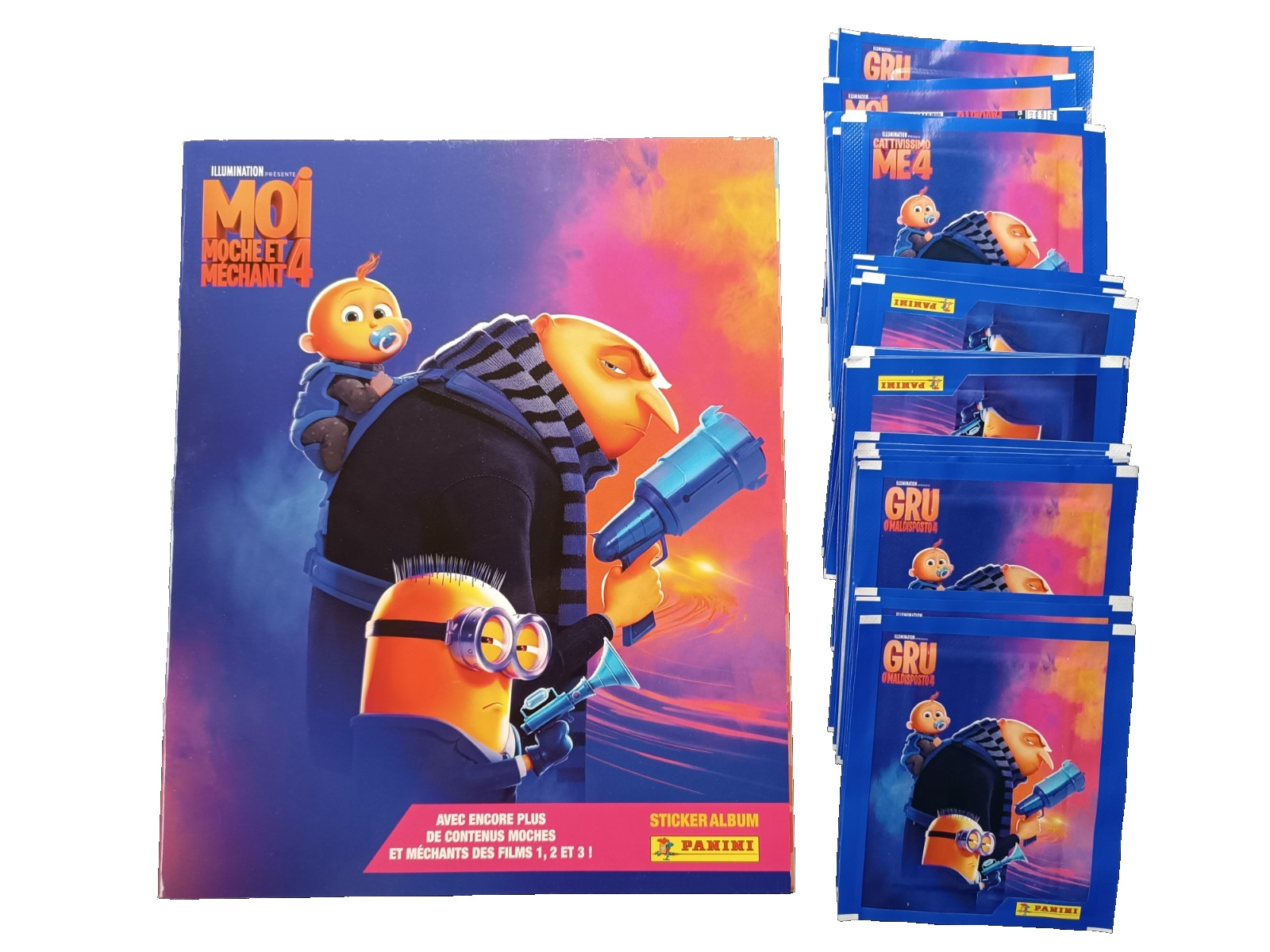 Cattivissimo me 4: album vuoto + 40 bustine Panini
