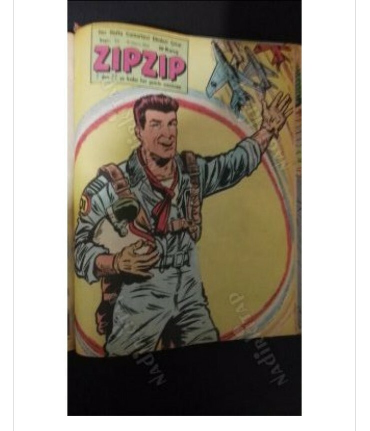 Dan Cooper 1965 Edizione Turca Fumetto Zipzip Fumetto 16 pagine 1° in Turchia n.55