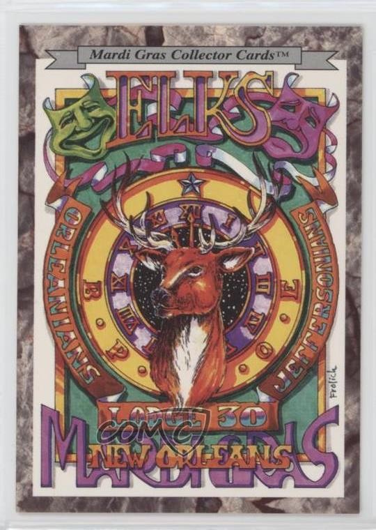 Carte da collezione Martedì Grasso 1994 Elks Krewe of Orleanians #3006 0u7