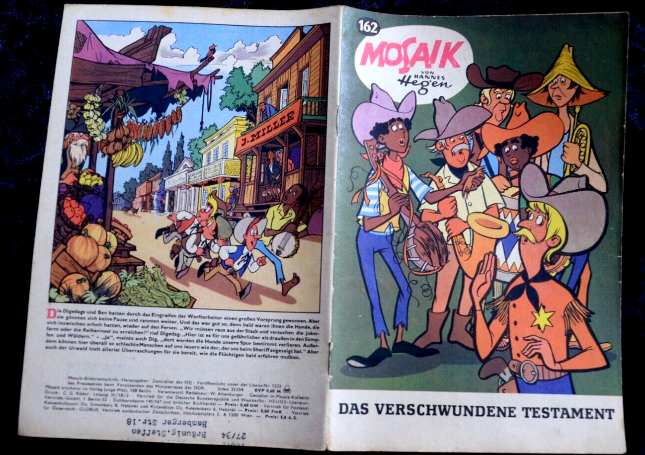 Originale MOSAIK Hannes Hegen Nr. 162 Il Testamento Scomparso DDR
