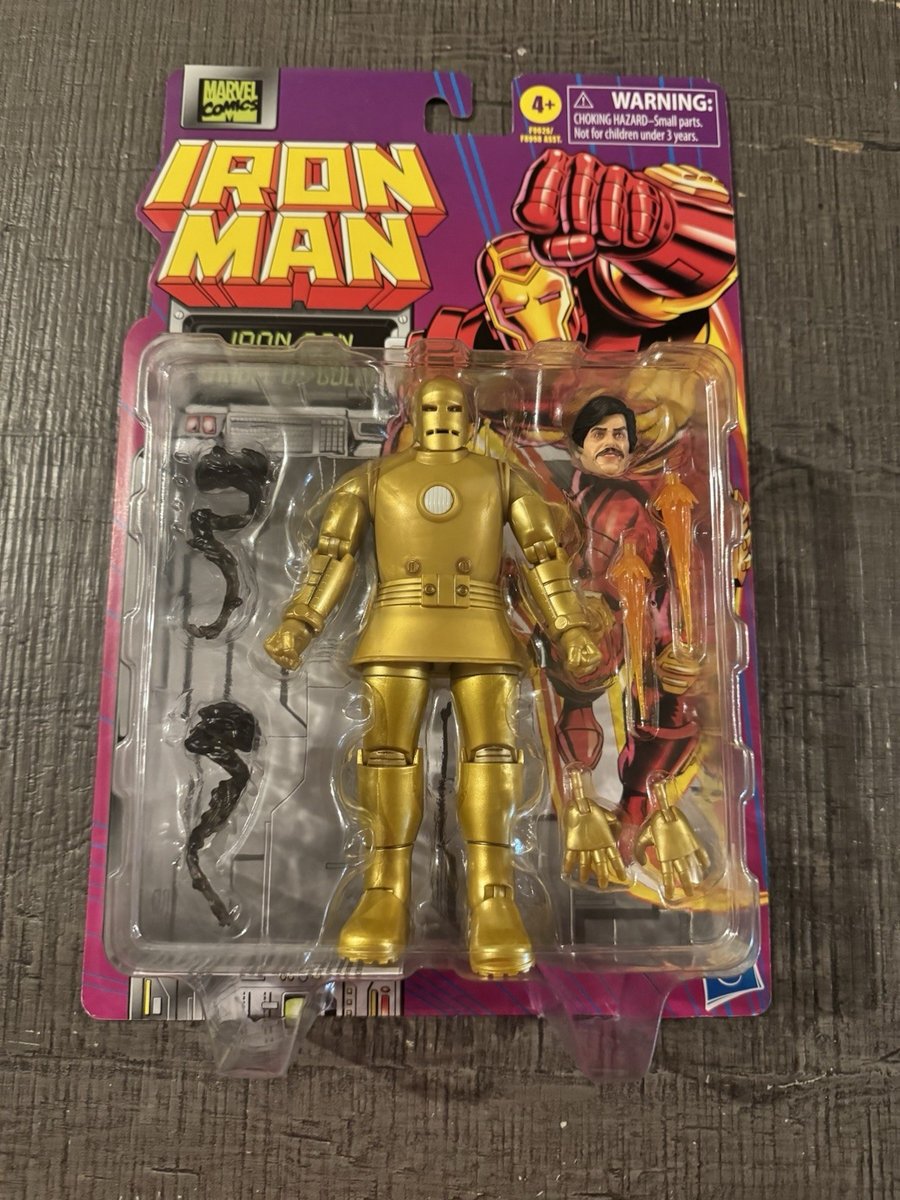 Marvel Legends Series Comics Modellino Iron Man 01-Gold 6" Hasbro