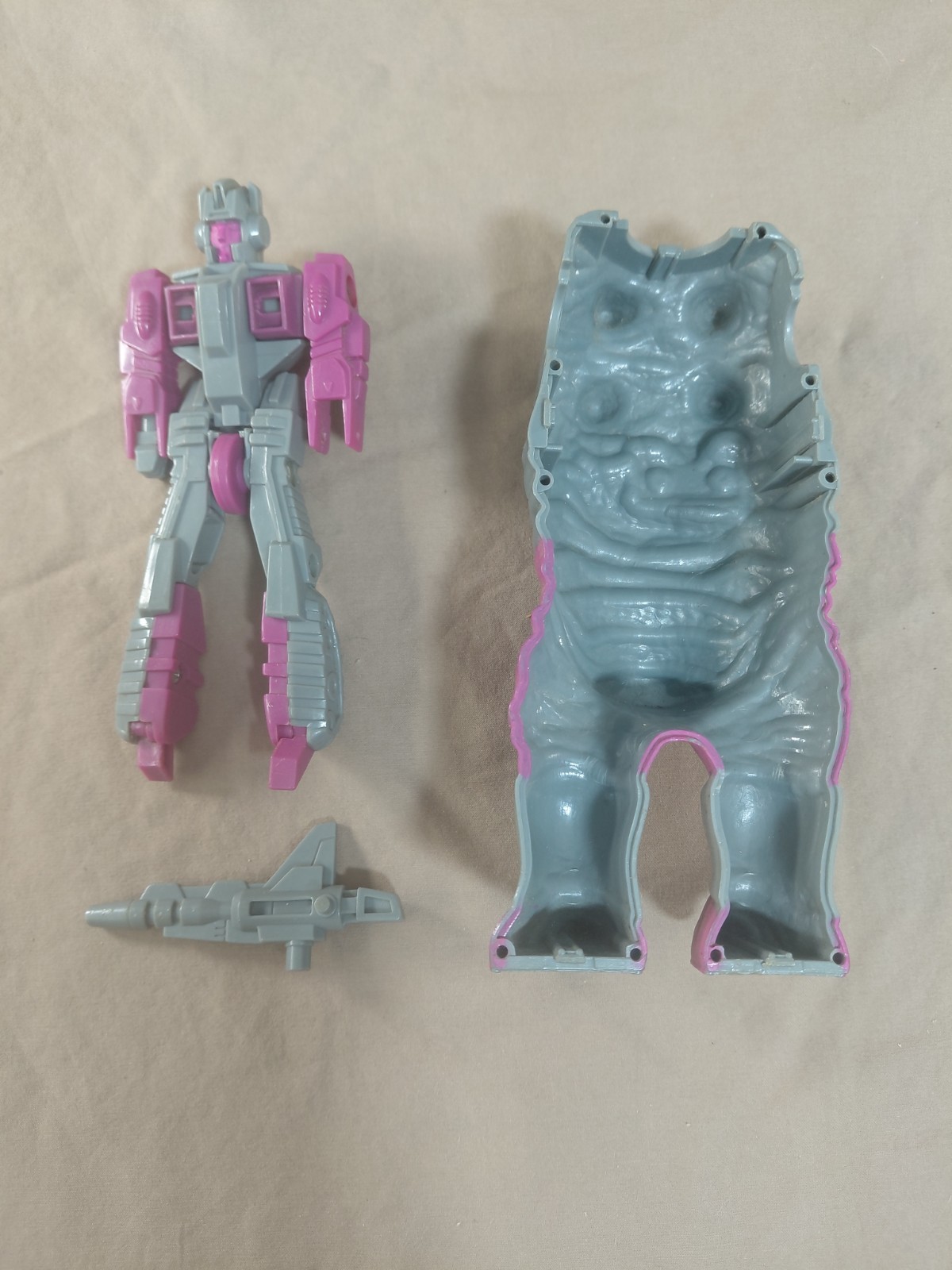 Hasbro Transformers G1 Pretender Skullgrin 1988 Modellino Vintage Incompleto