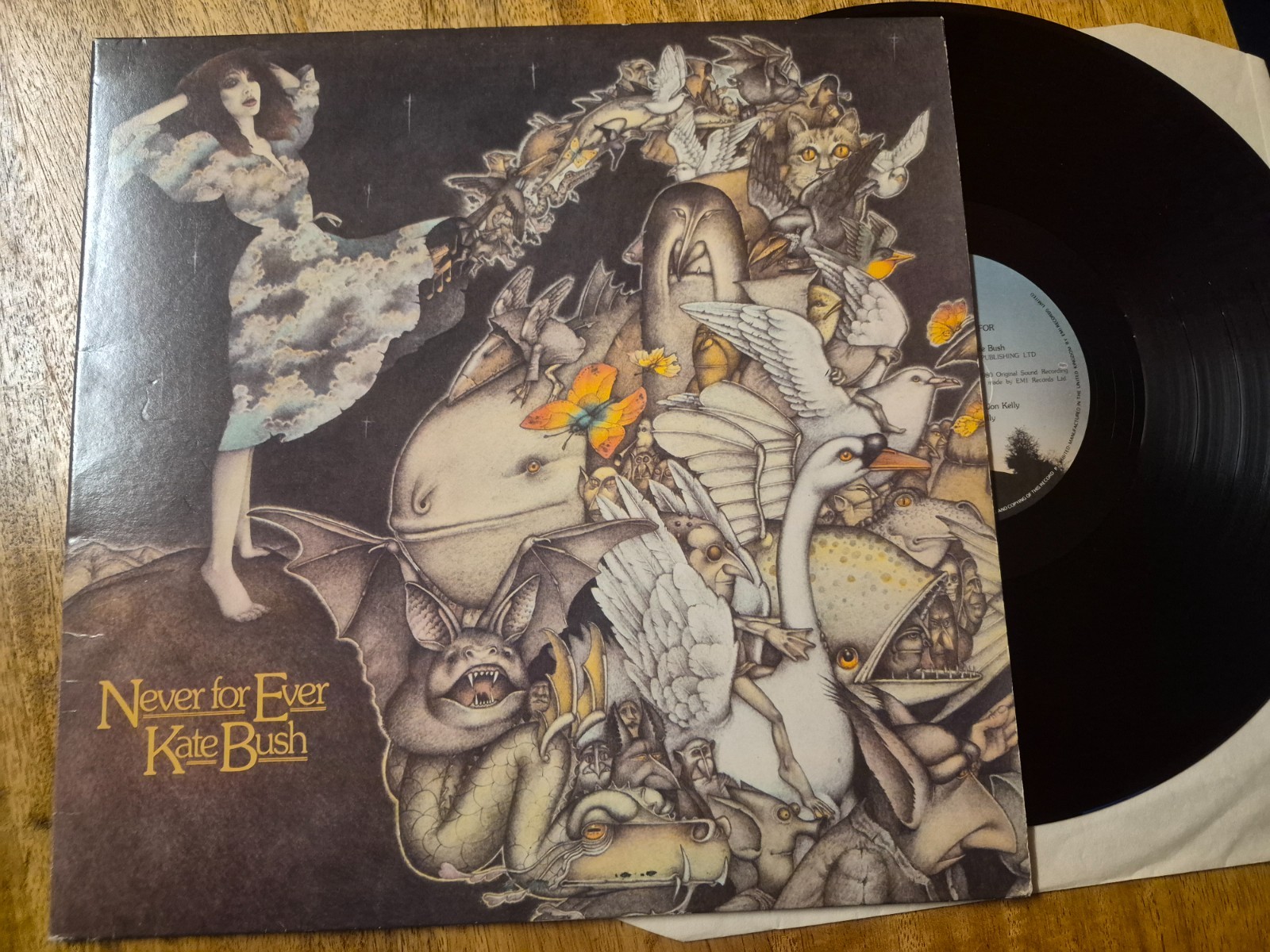 Kate Bush – Never For Ever 1980 LP EMI – EMA 794 Gatefold Art Rock Pop