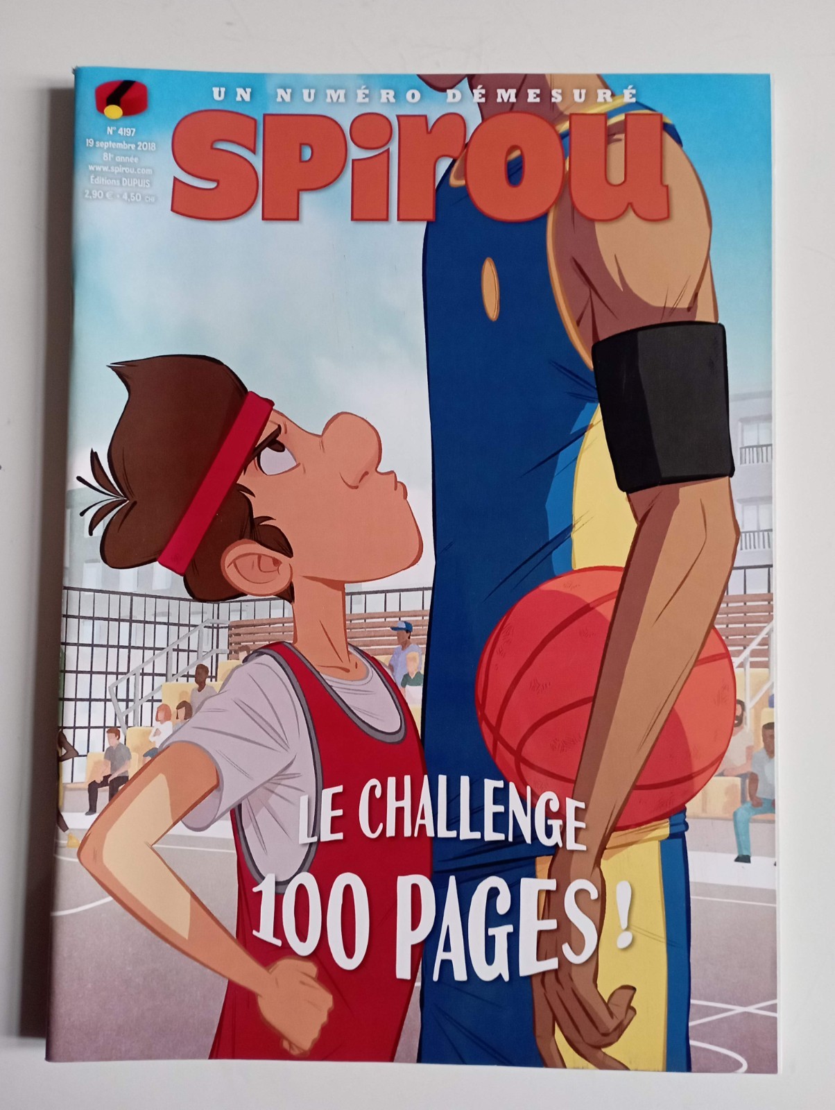 Journal Spirou 4197 Lucas 100 pages Basket Ball Vintage