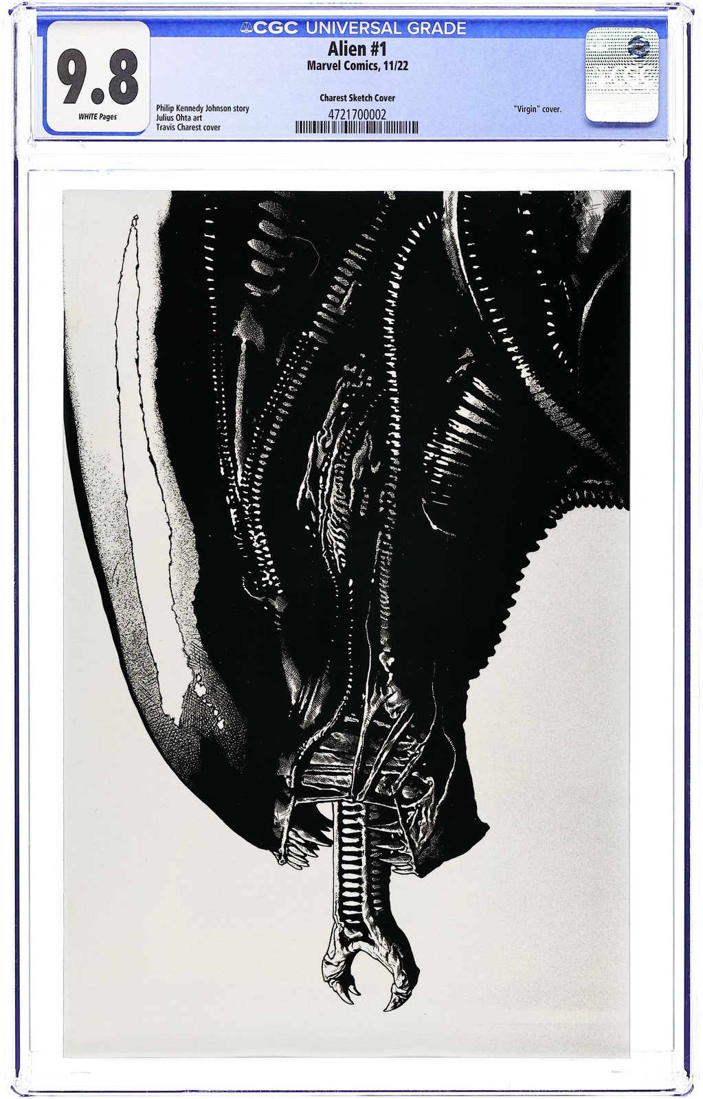 Alien 1PX Charest Sketch Variant CGC 9.8 2022 4721700002