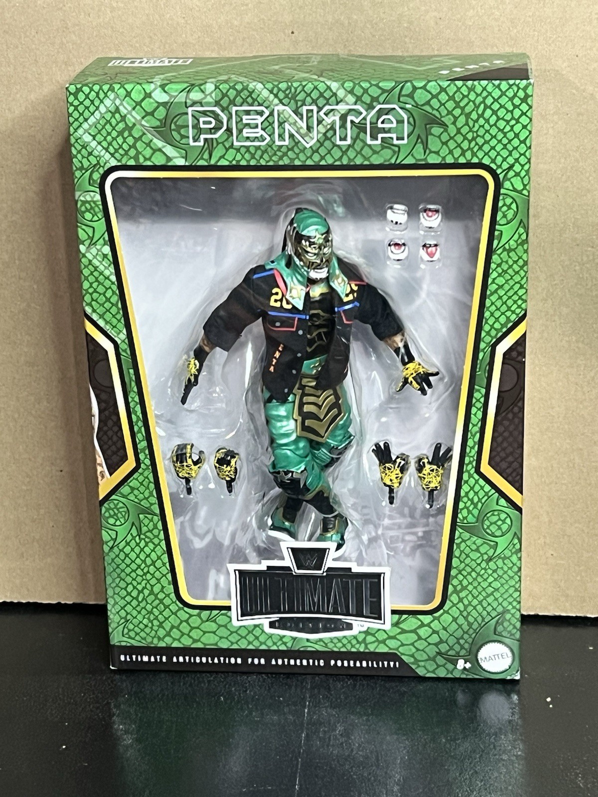 WWE Ultimate Edition Penta Mattel Creations Exclusive Action Figure *DMG PKG*
