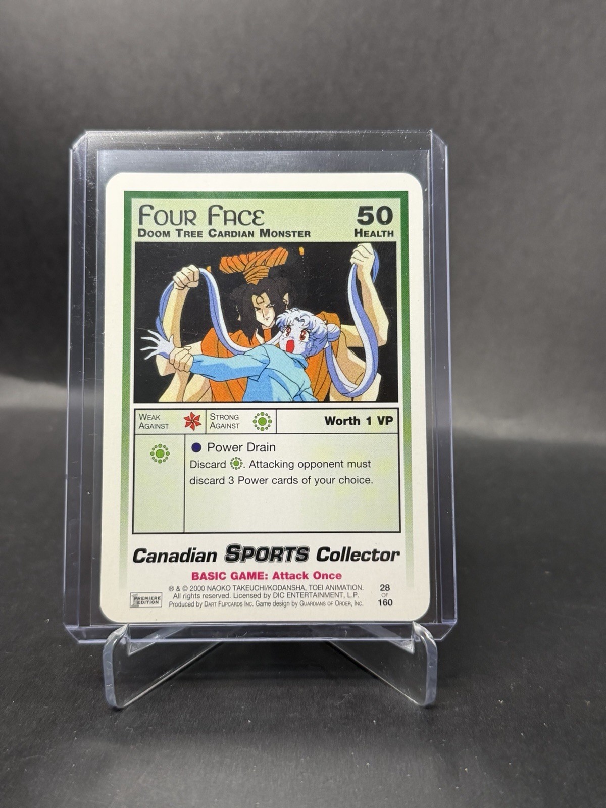 2001 Sailor Moon CCG Premiere Expansion Set Four Face Doom Tree Cardian Monster
