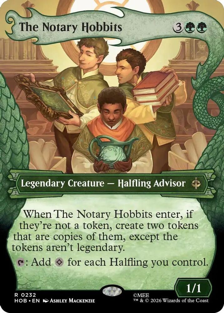 MTG The Notary Hobbits (Showcase) 232 Rare The Hobbit NM
