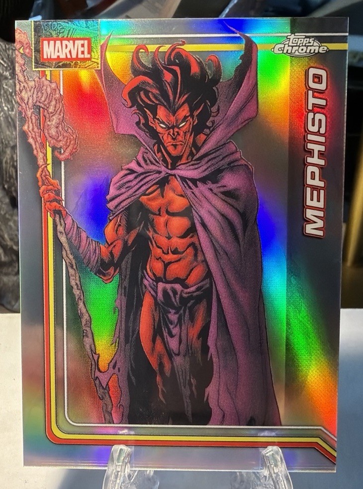 2026 Topps Chrome Marvel Comics Mephisto rifrattore #77