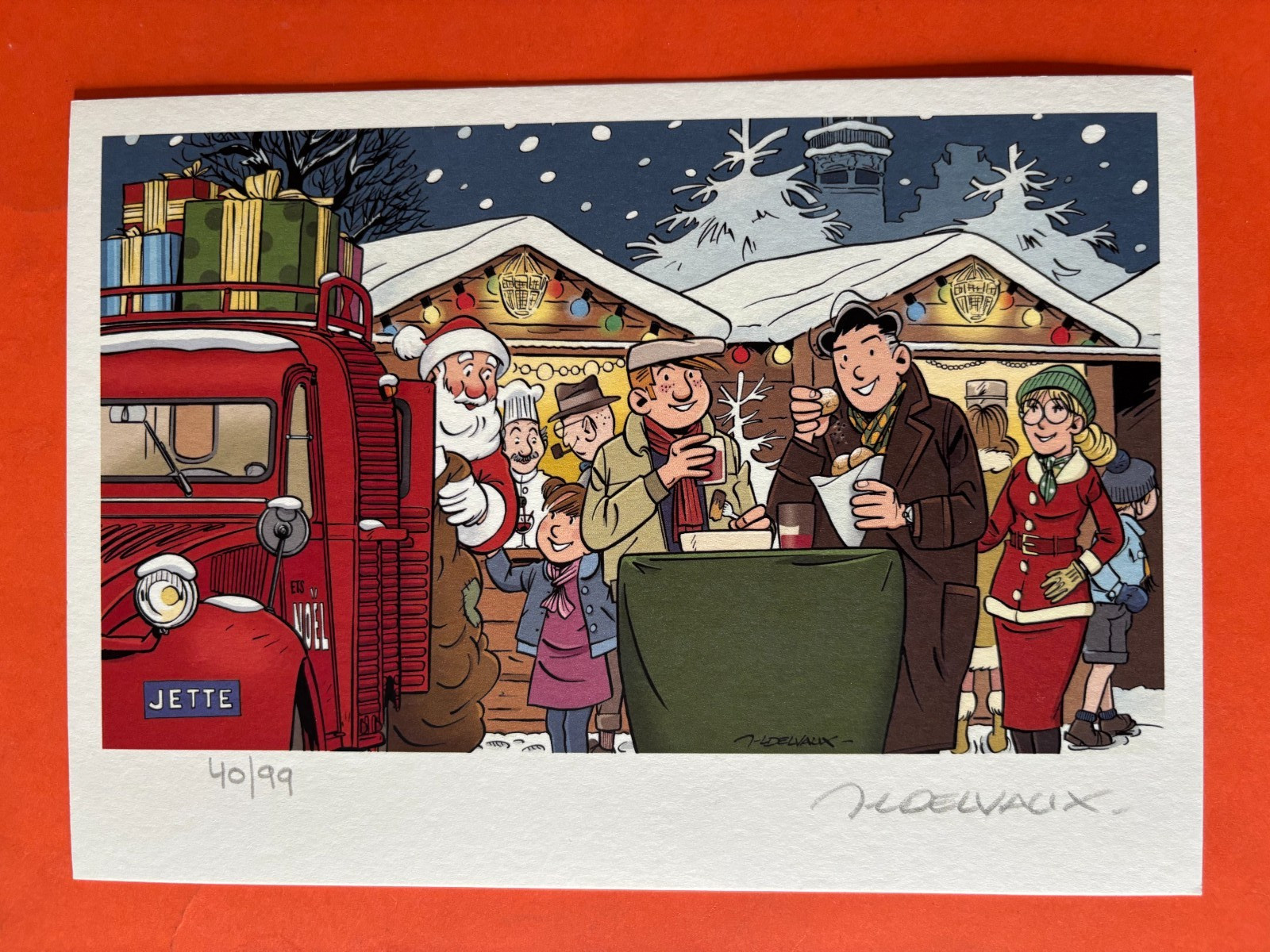 DELVAUX EX LIBRIS SIGNE JACQUES GIPAR NEUF