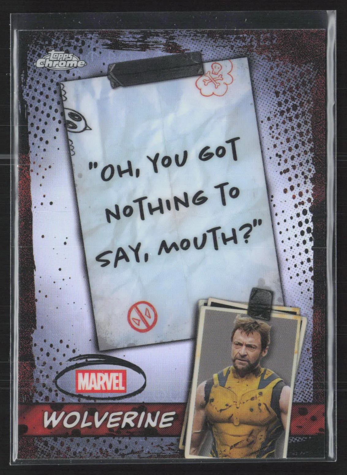 2025 Topps Chrome Deadpool & Wolverine Hugh Jackman/Wolverine #WM-10
