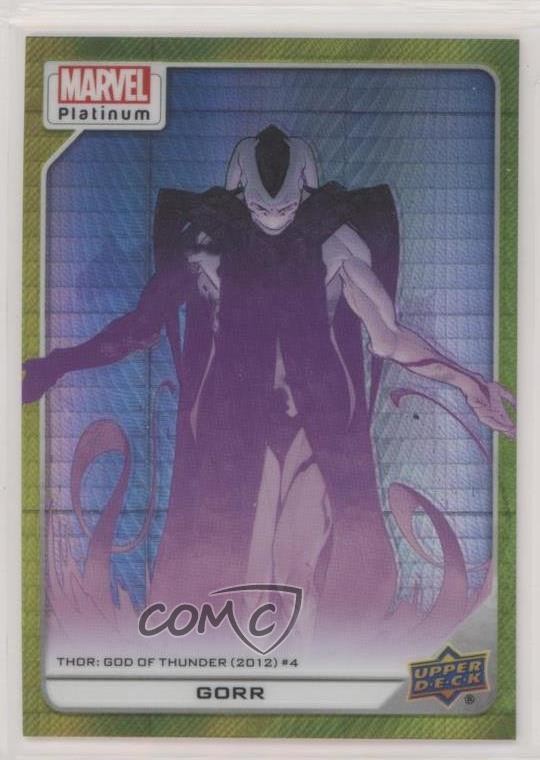 Riflettore giallo Marvel Platinum alta serie 2023 /399 Gorr il dio macellaio 07w6