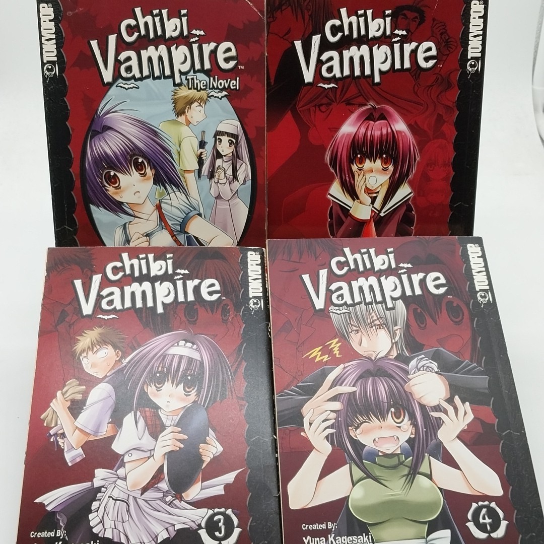 Chibi Vampire Volumi Uno Attraverso Quattro Manga