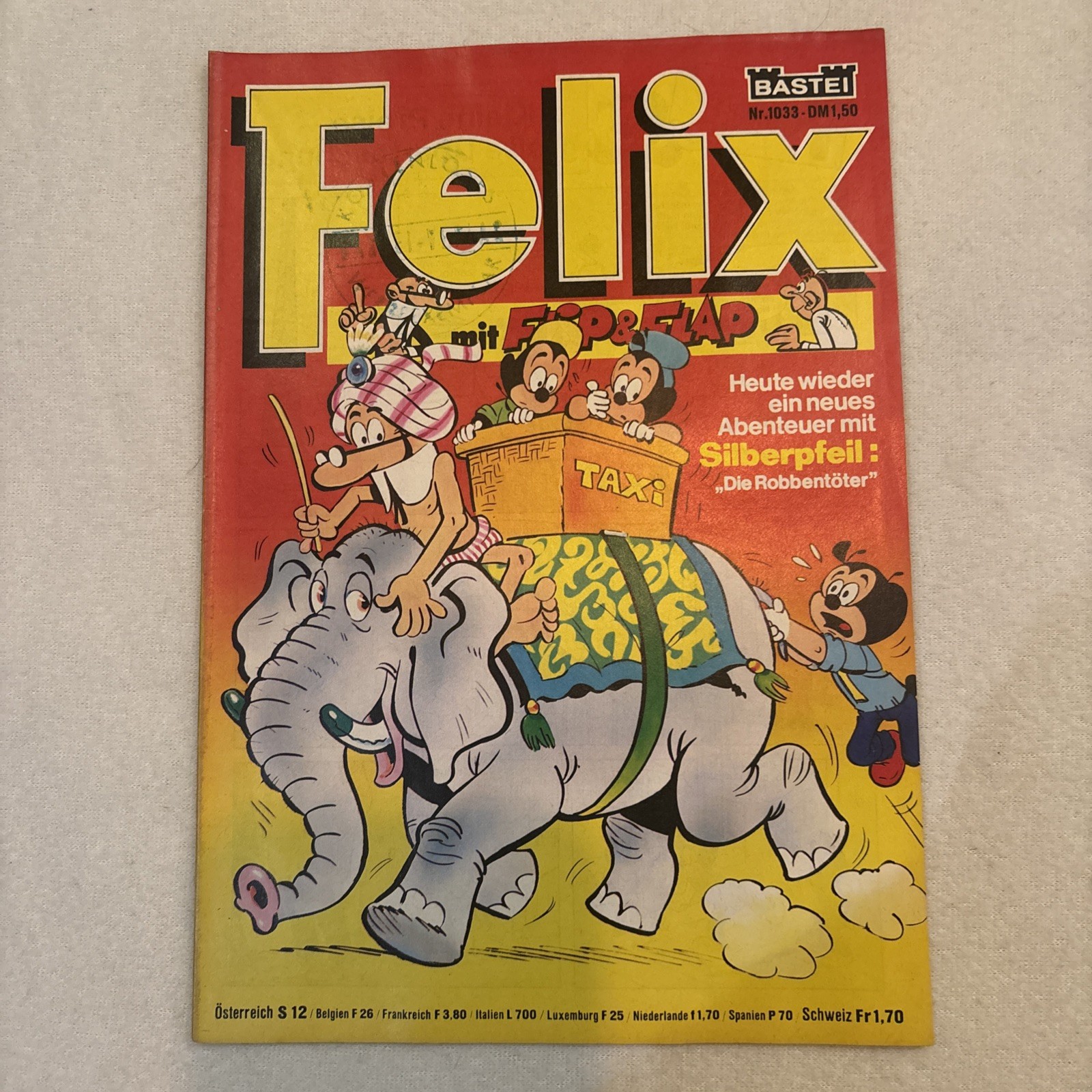 FELIX fumetto n.1033 del 1977 Bastei Editore rivista con flip e flap
