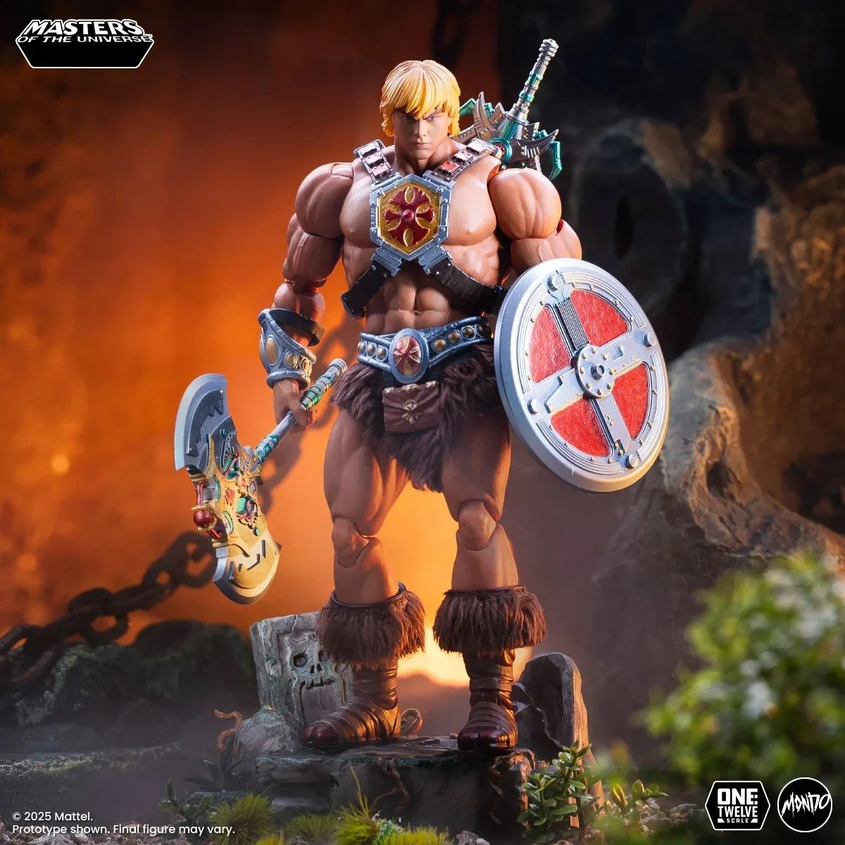 Modellino MONDO He-Man 200X 1:12 MOTU Masters of the Universe spedizione gratuita!