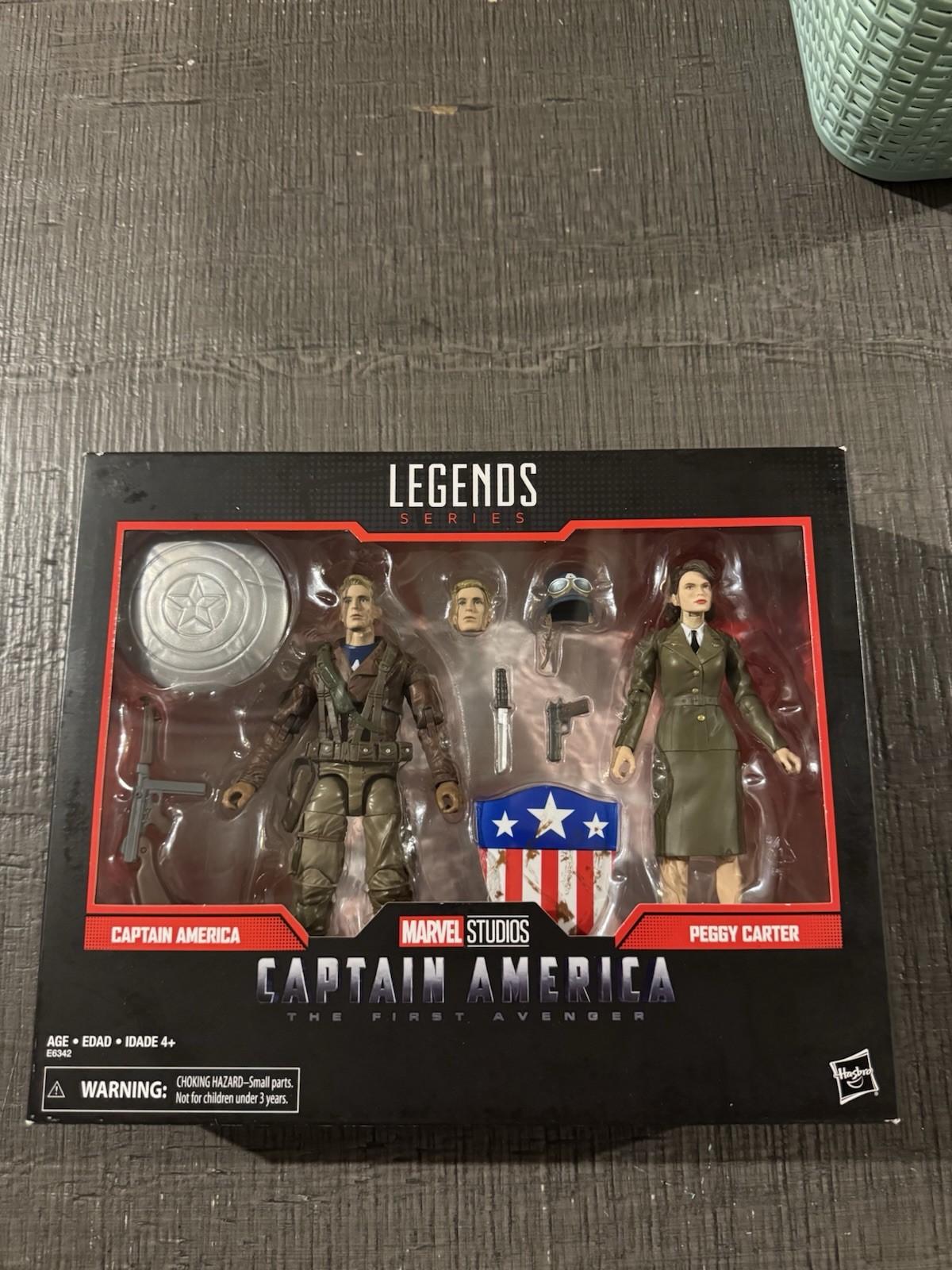 Marvel Legends 80th Anniversary Avengers Capitan America & Peggy Carter confezione da 2 pezzi