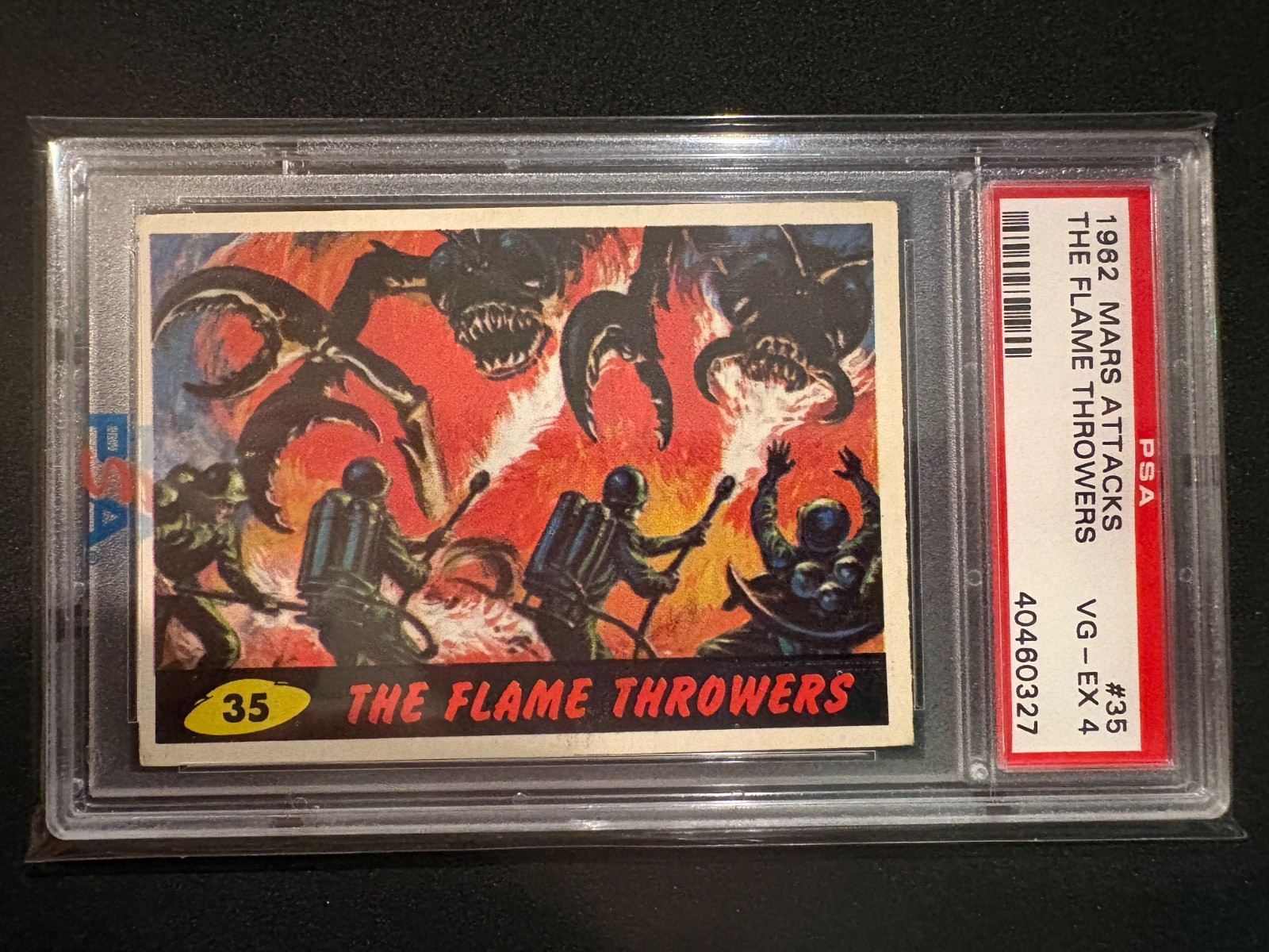 1962 Mars Attacks #35 IL LANCIAFIAMME - PSA 4