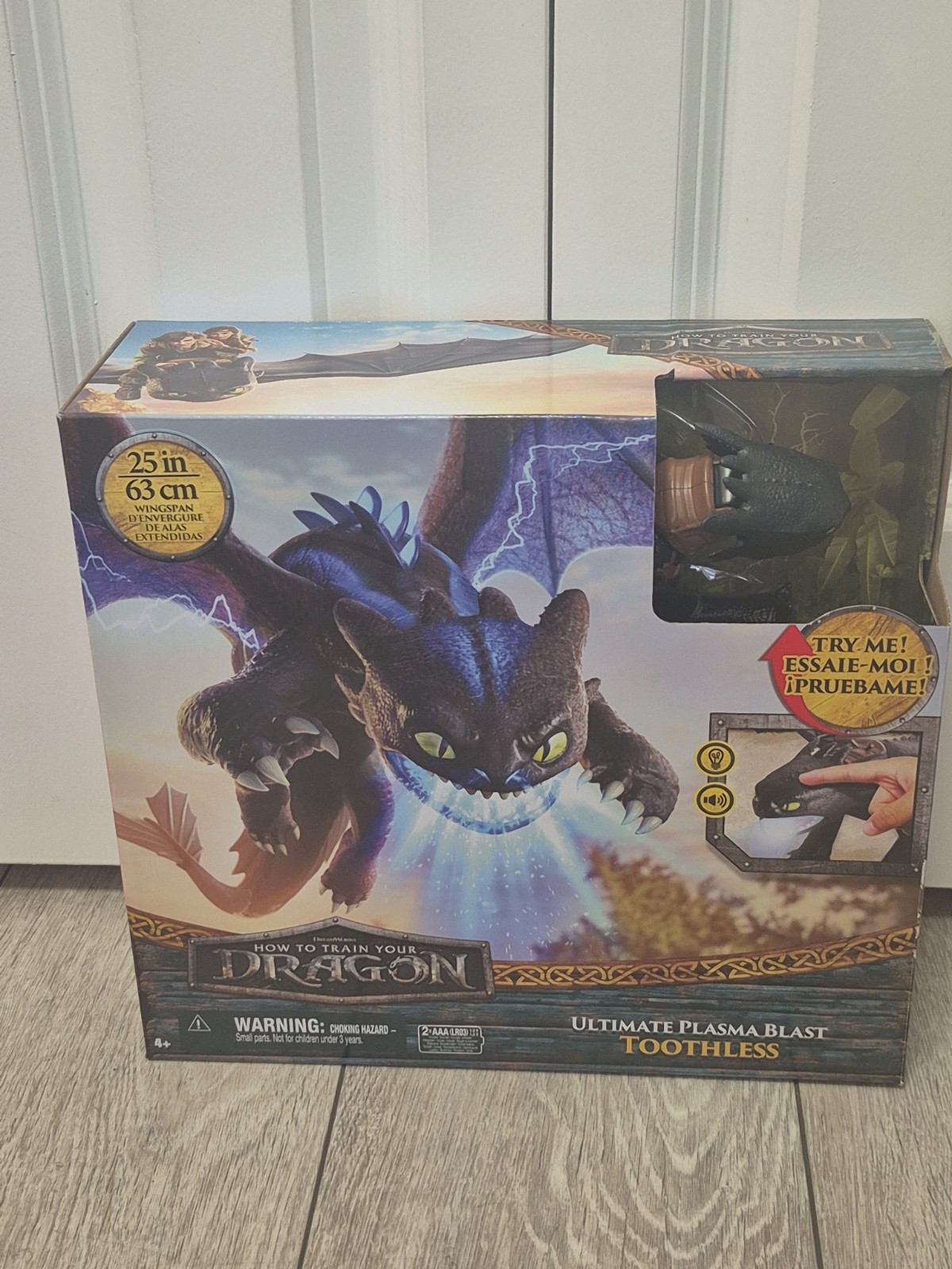How to Train Your Dragon ULTIMATE PLASMA BLAST SDENTATO Luci e Suoni Figura