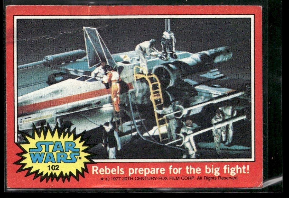 ⭐ 1977 Topps Star Wars Serie 2 Ribelli Ribelli si preparano per il grande combattimento #102