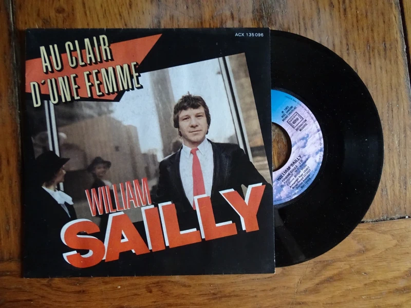 Vinyle 45T - William Sailly - Au Clair d'une Femme (Accord ACX 135.096)