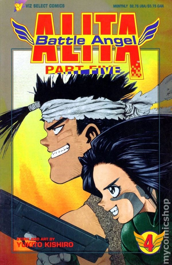 Angelo da Battaglia Alita Parte 5 #4 VG/FN 5.0 1995 Immagine Stock Basso Grado
