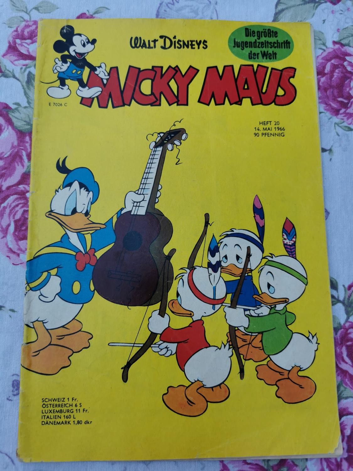 Libretto Topolino 20 del 14.05.1966 Walt Disney Schalke04 Meiderich torre inclinata