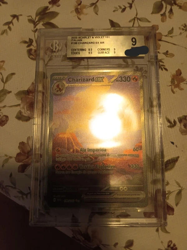 (Leggere descrizione non acquistare) charizard 199 di 151 ita bgs 9